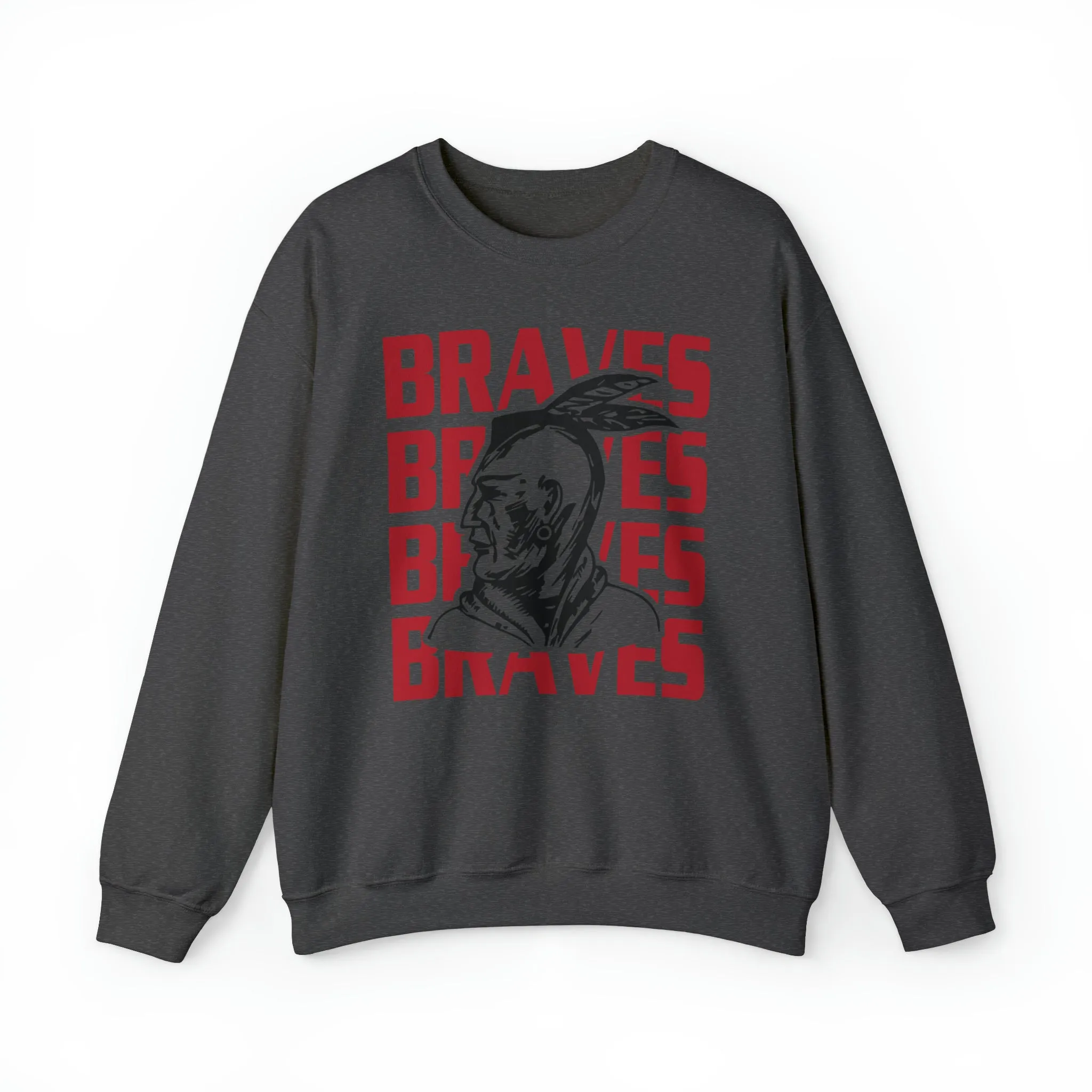 Braves Repeat Unisex Heavy Blend™ Crewneck Sweatshirt
