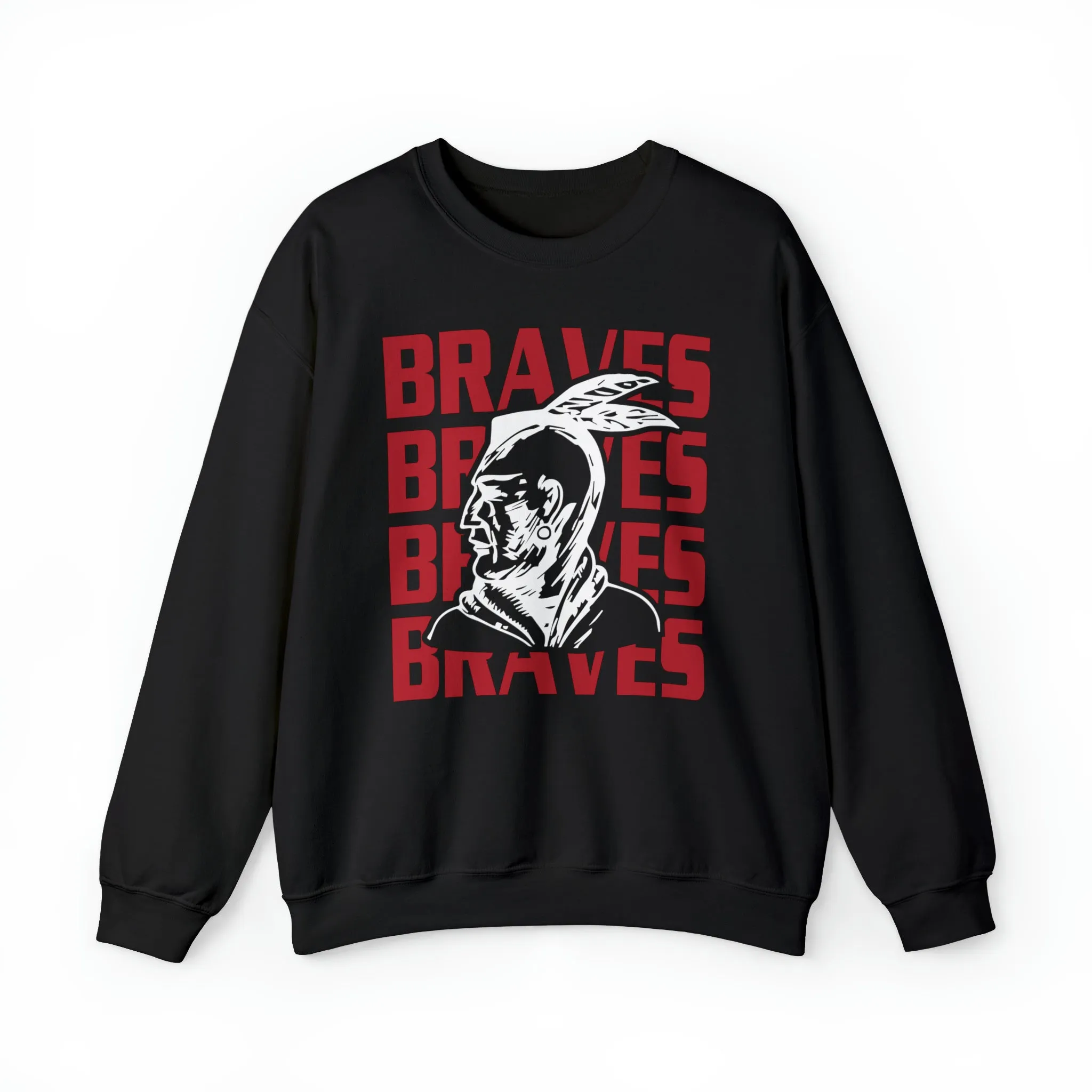 Braves Repeat Unisex Heavy Blend™ Crewneck Sweatshirt
