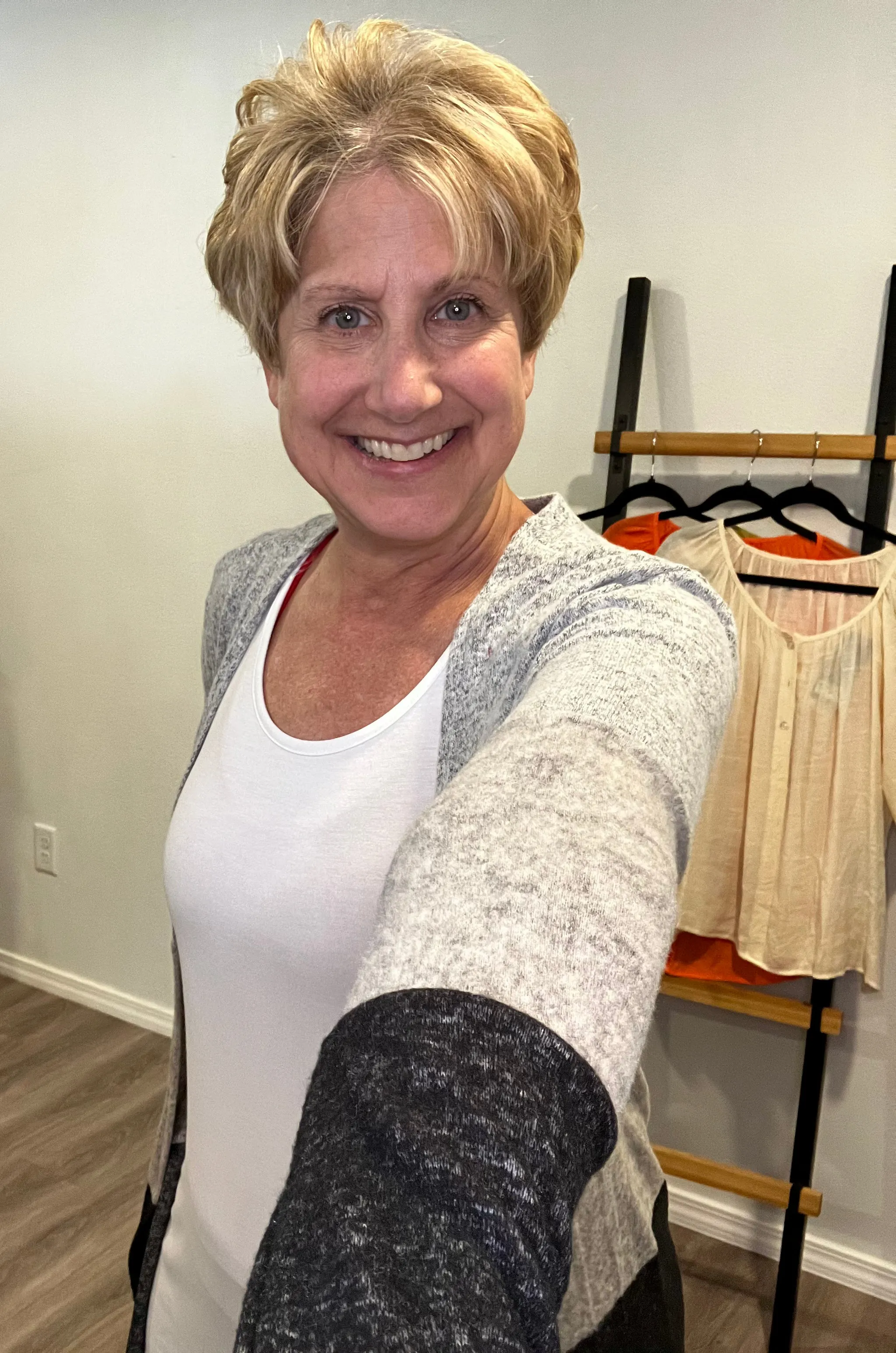 Brushed Color Block Cardigan