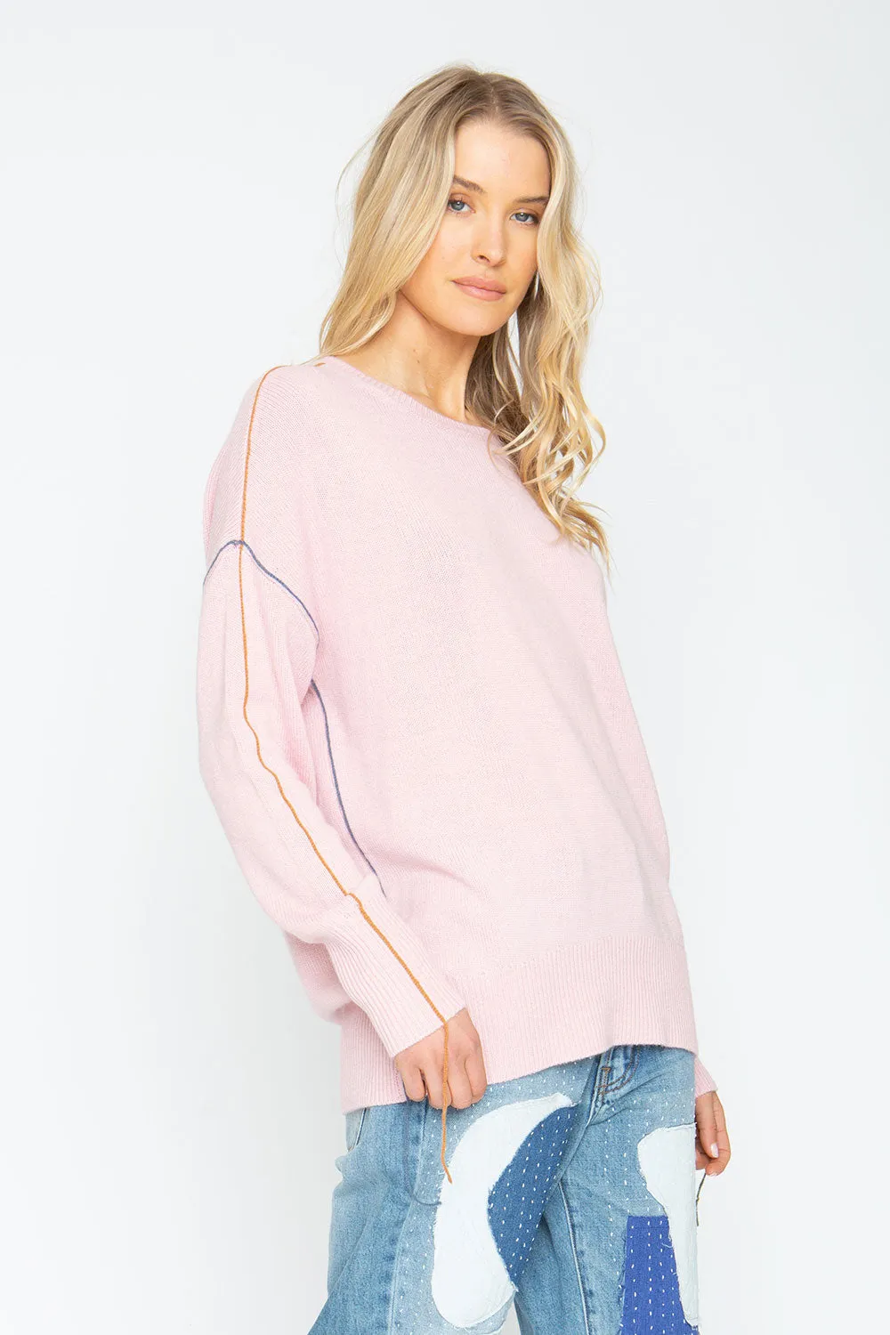 Bubble Sweater - Powder Pink