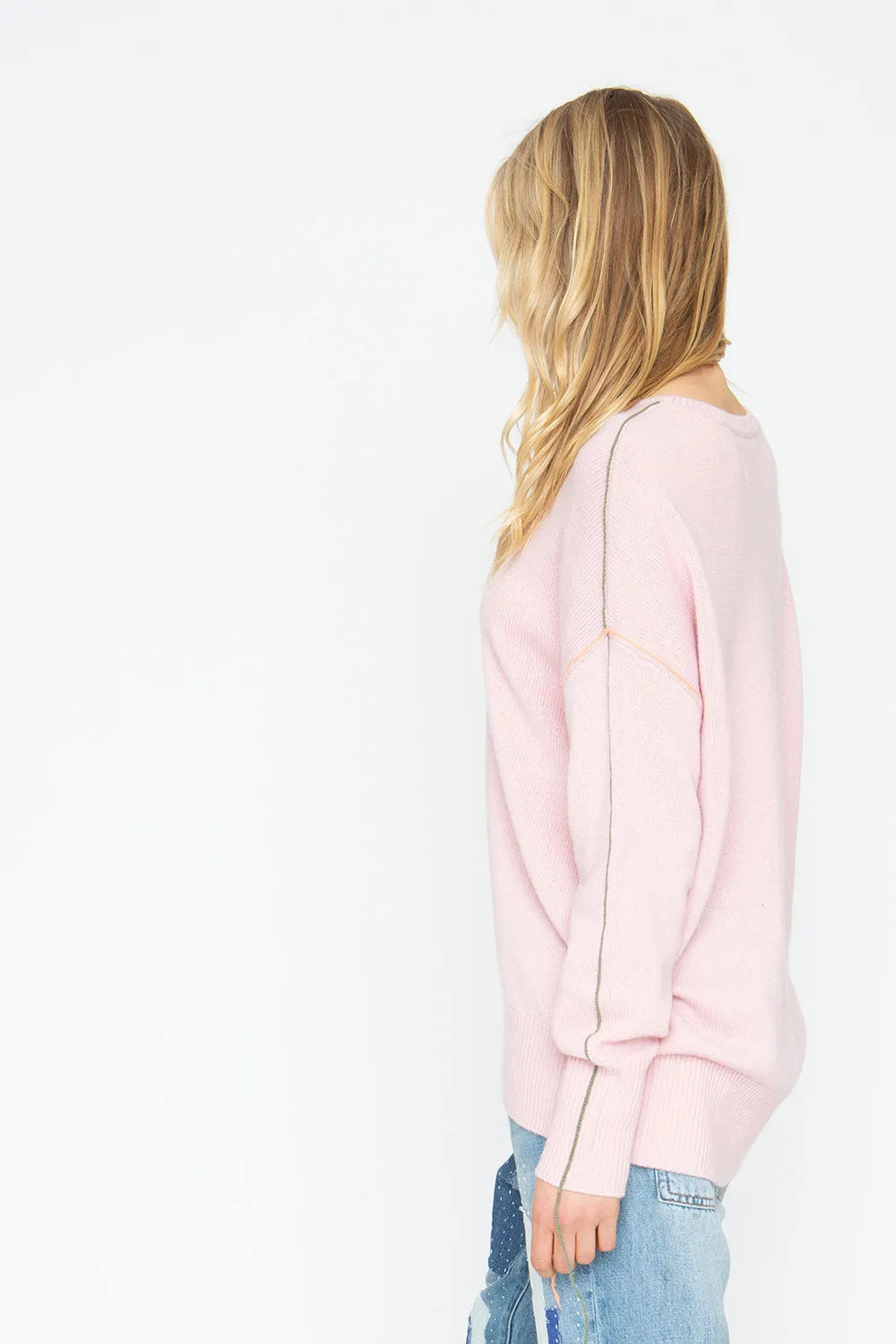 Bubble Sweater - Powder Pink
