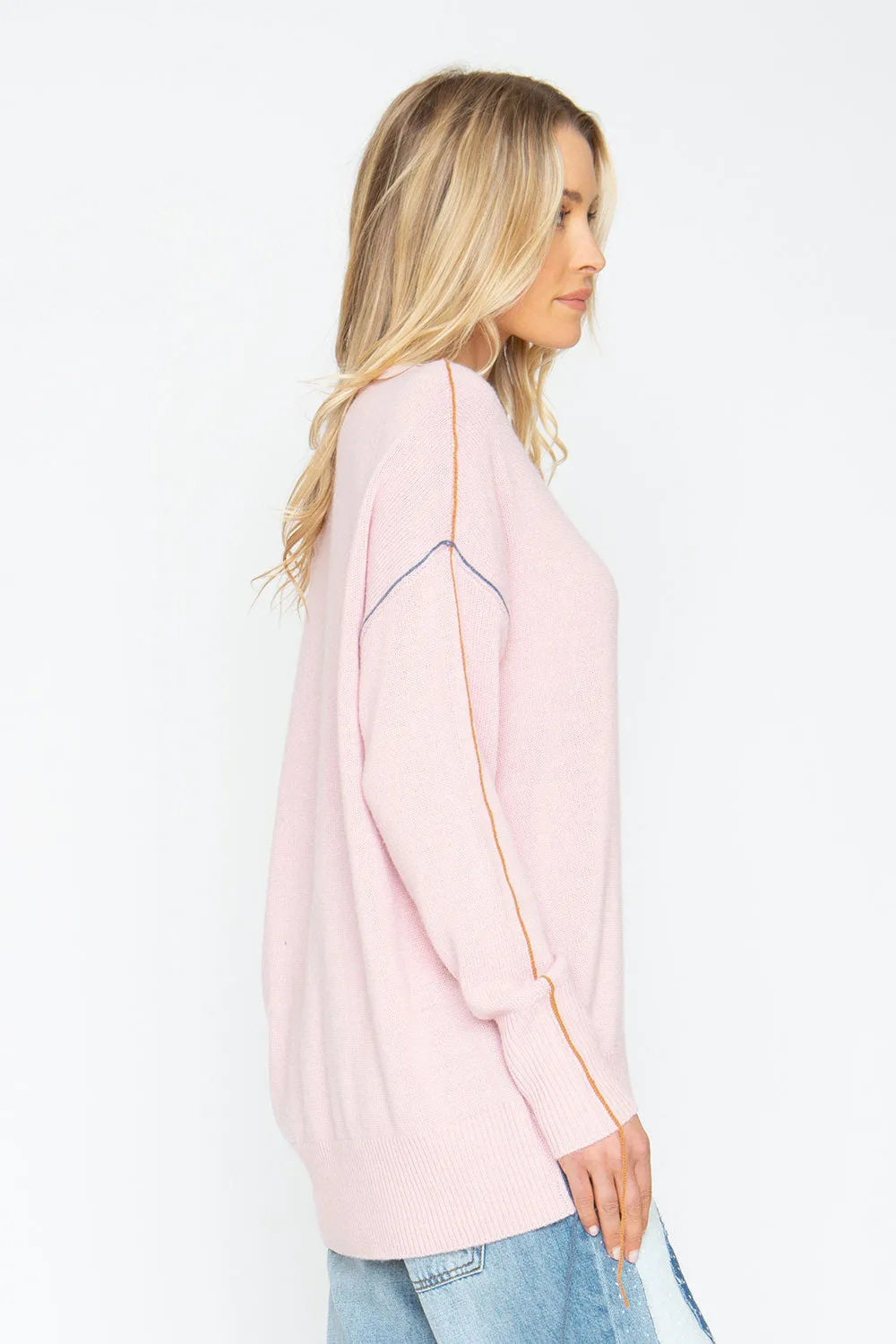 Bubble Sweater - Powder Pink