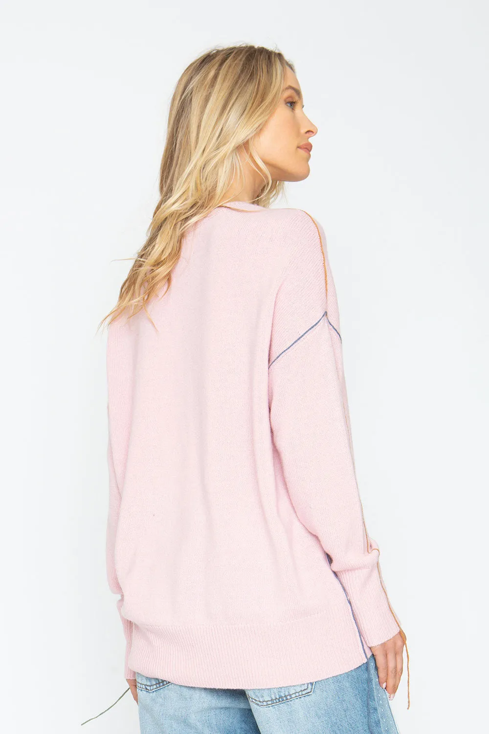Bubble Sweater - Powder Pink