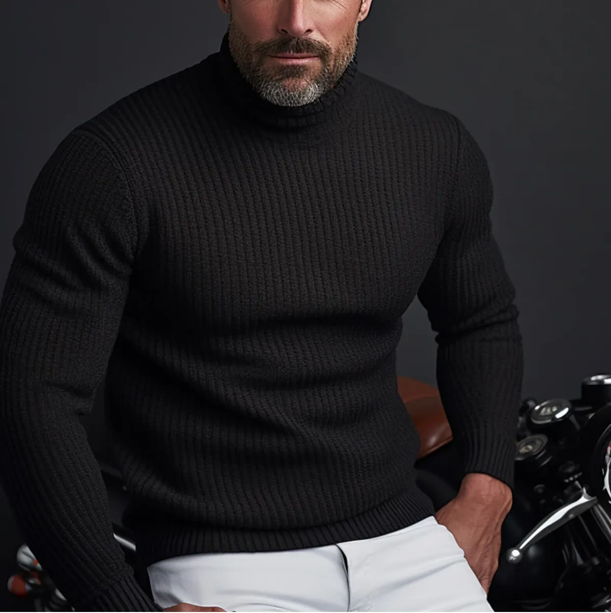Cameron  | Stylish Men’s Turtleneck Sweater