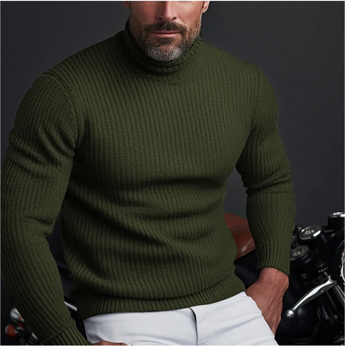 Cameron  | Stylish Men’s Turtleneck Sweater