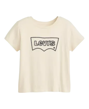 Camiseta Levi's® Gráfica Boxy Crema