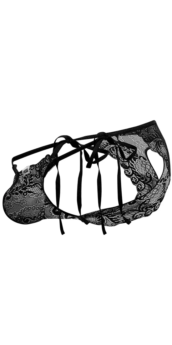 Candyman 99579 Lace Heart Bikini Black