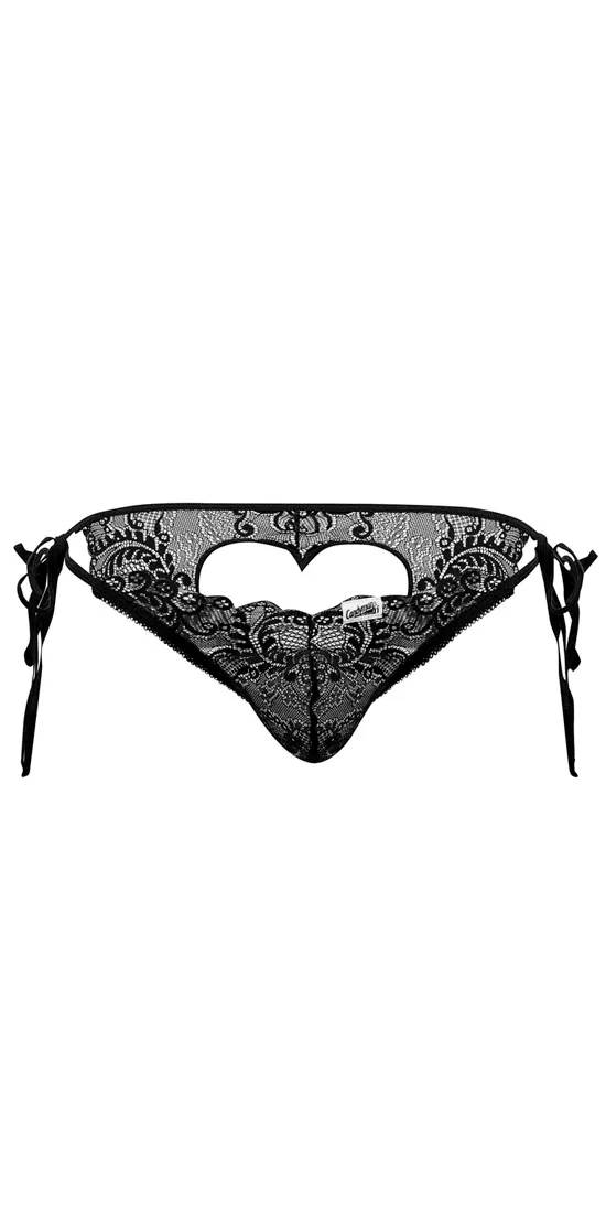 Candyman 99579 Lace Heart Bikini Black