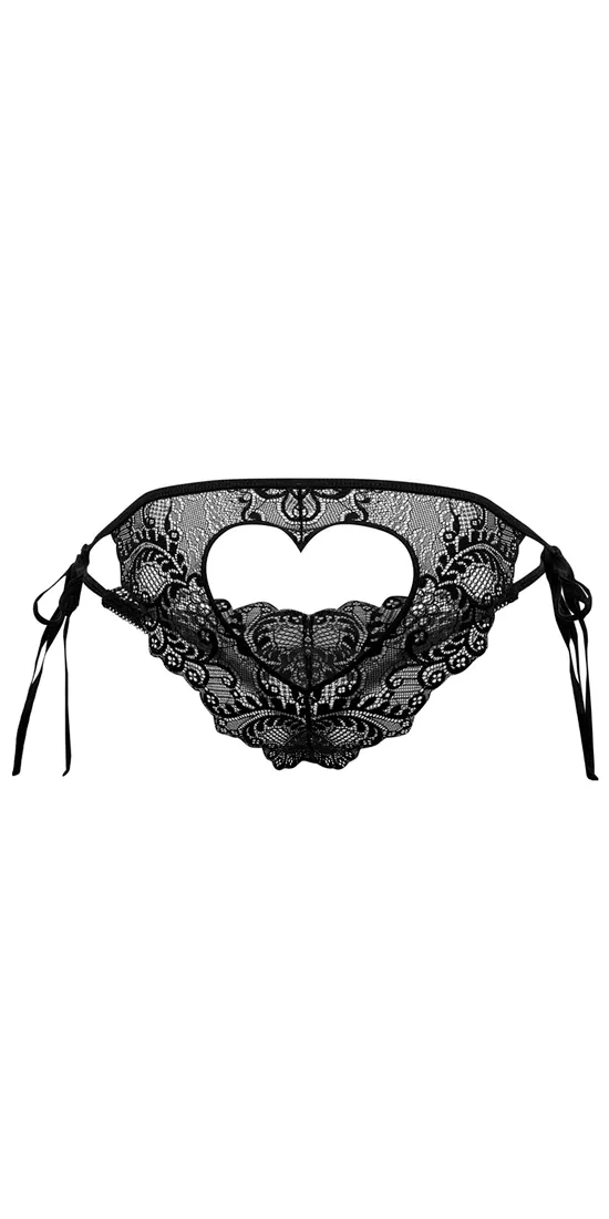 Candyman 99579 Lace Heart Bikini Black