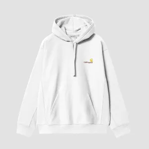 Carhartt WIP American Script Pullover Hoodie White
