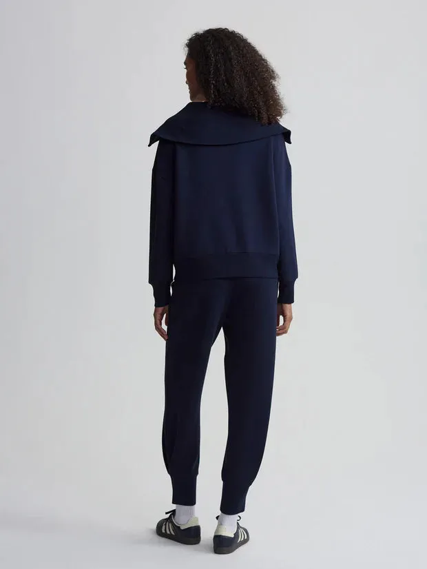 Catherine Half Zip Sweat - Sky Captain