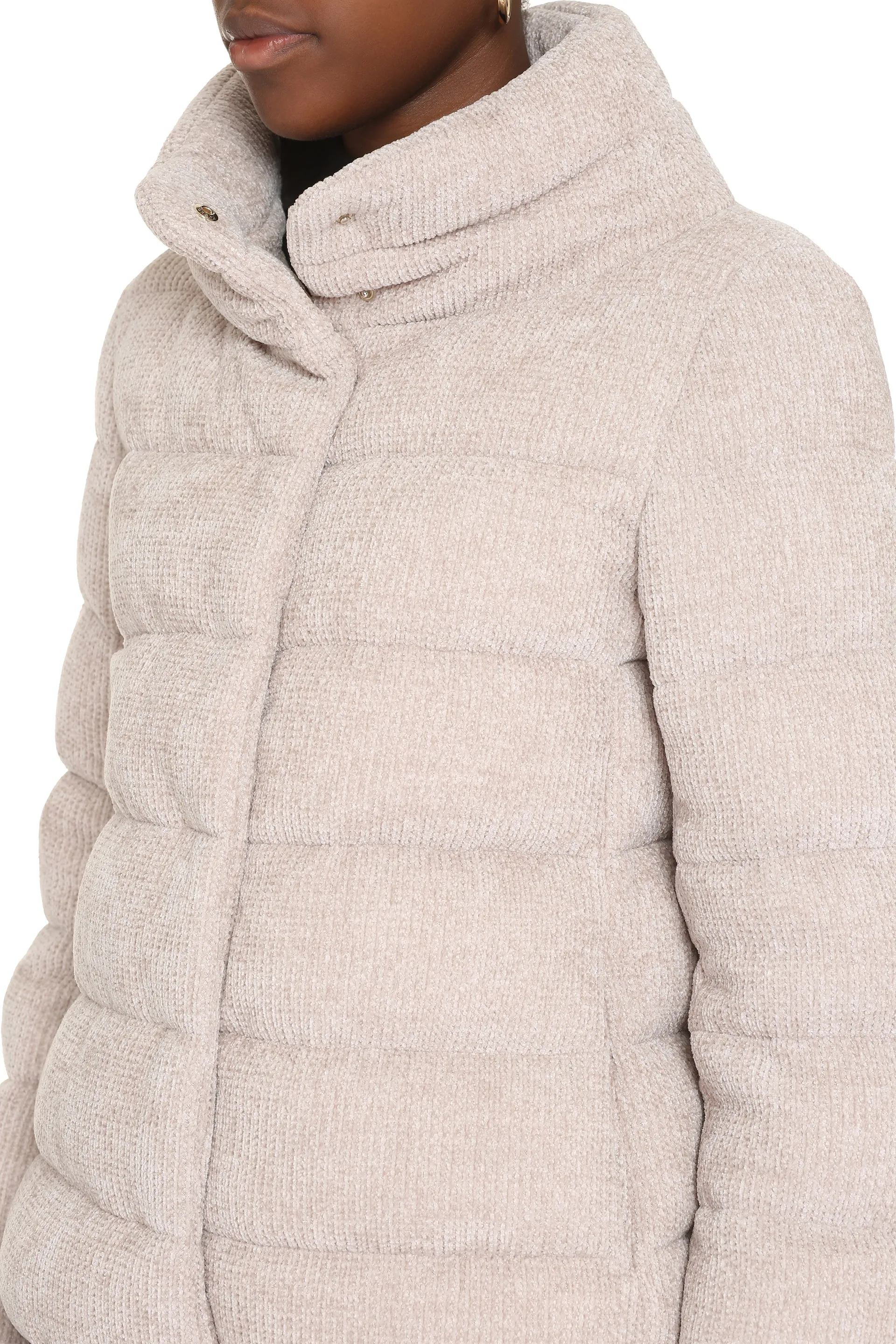 Chenille down jacket