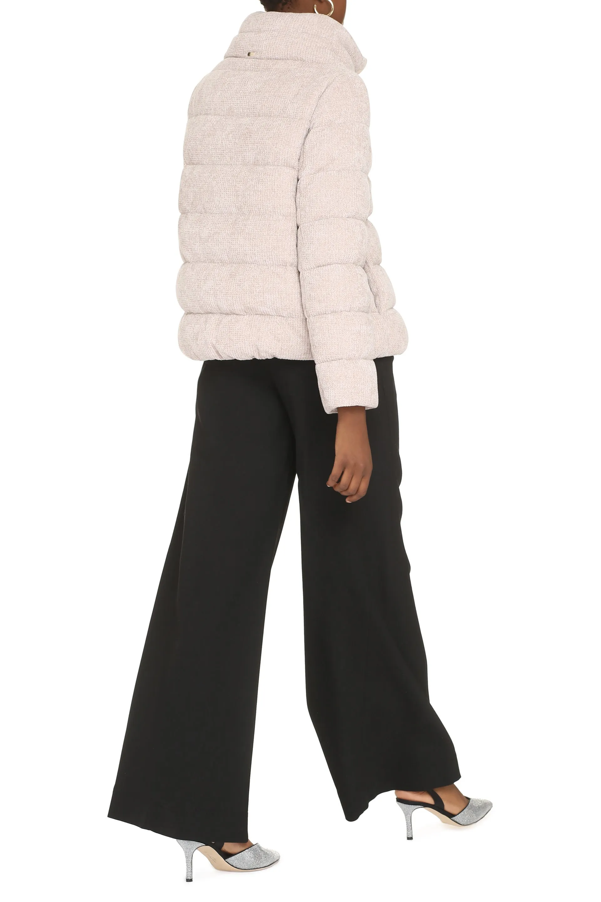 Chenille down jacket