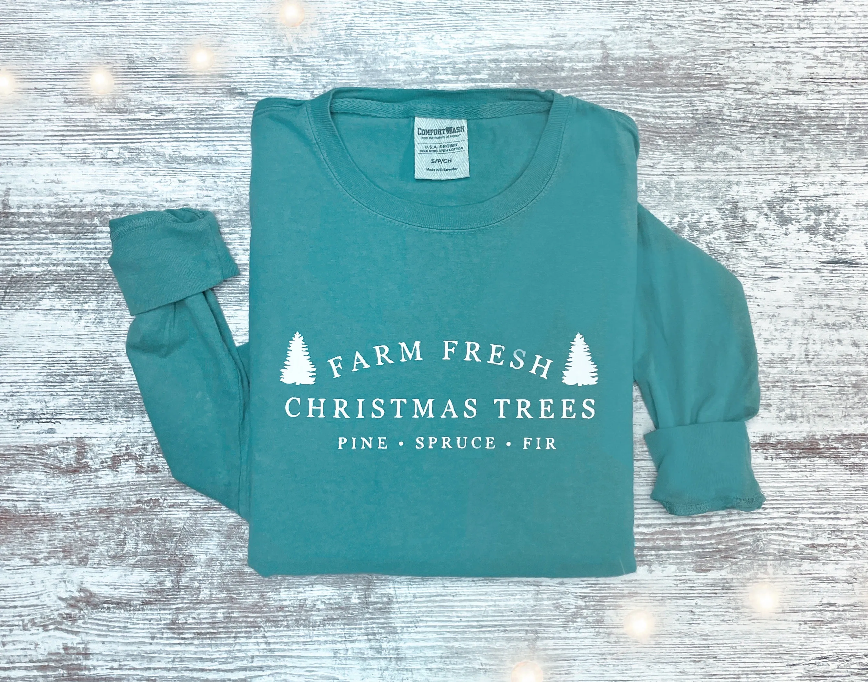 Christmas Tree Lot Long Sleeve Tee - Comfort Wash