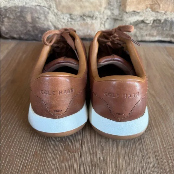 Cole Haan Grand Pro Tennis Sneaker Woodbury Handstain Brown Sz 10 price firm