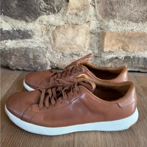 Cole Haan Grand Pro Tennis Sneaker Woodbury Handstain Brown Sz 10 price firm