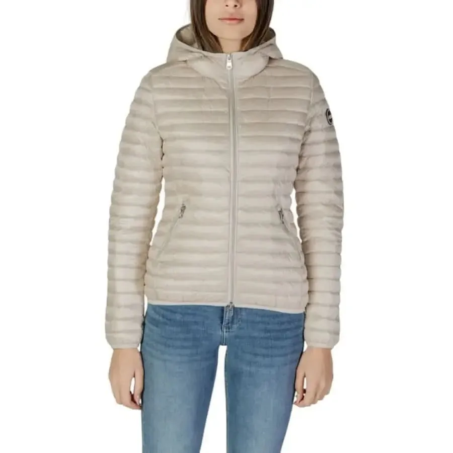 Colmar Originals Women's Grey Turtleneck Jacket with Hood