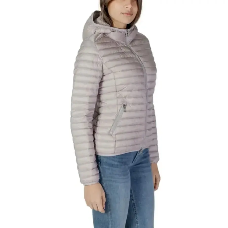 Colmar Originals Women's Grey Turtleneck Jacket with Hood