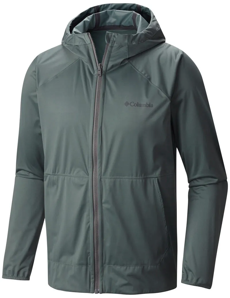 Columbia Men Olive Outdry EX Reversible Rain Jacket