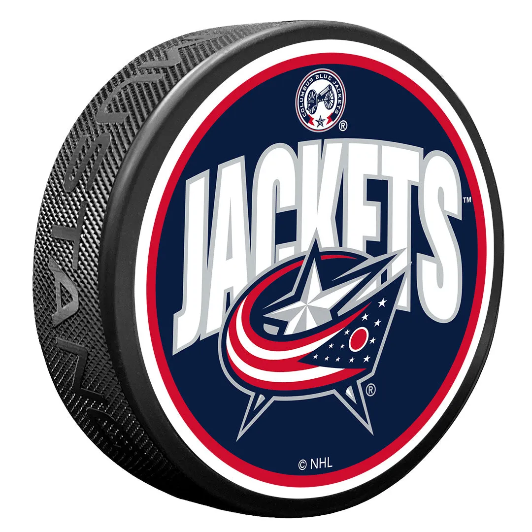 Columbus Blue Jackets Puck | Wordmark