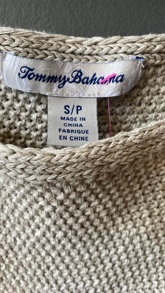 Cotton Linen Short Sleeve Sweater