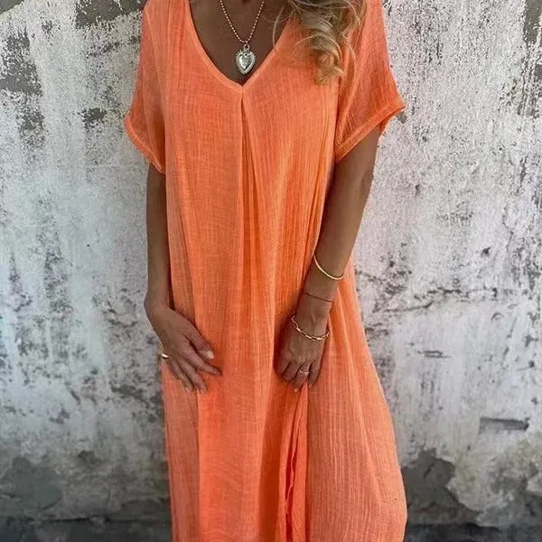 Courtney - Comfy V-Neck Dress