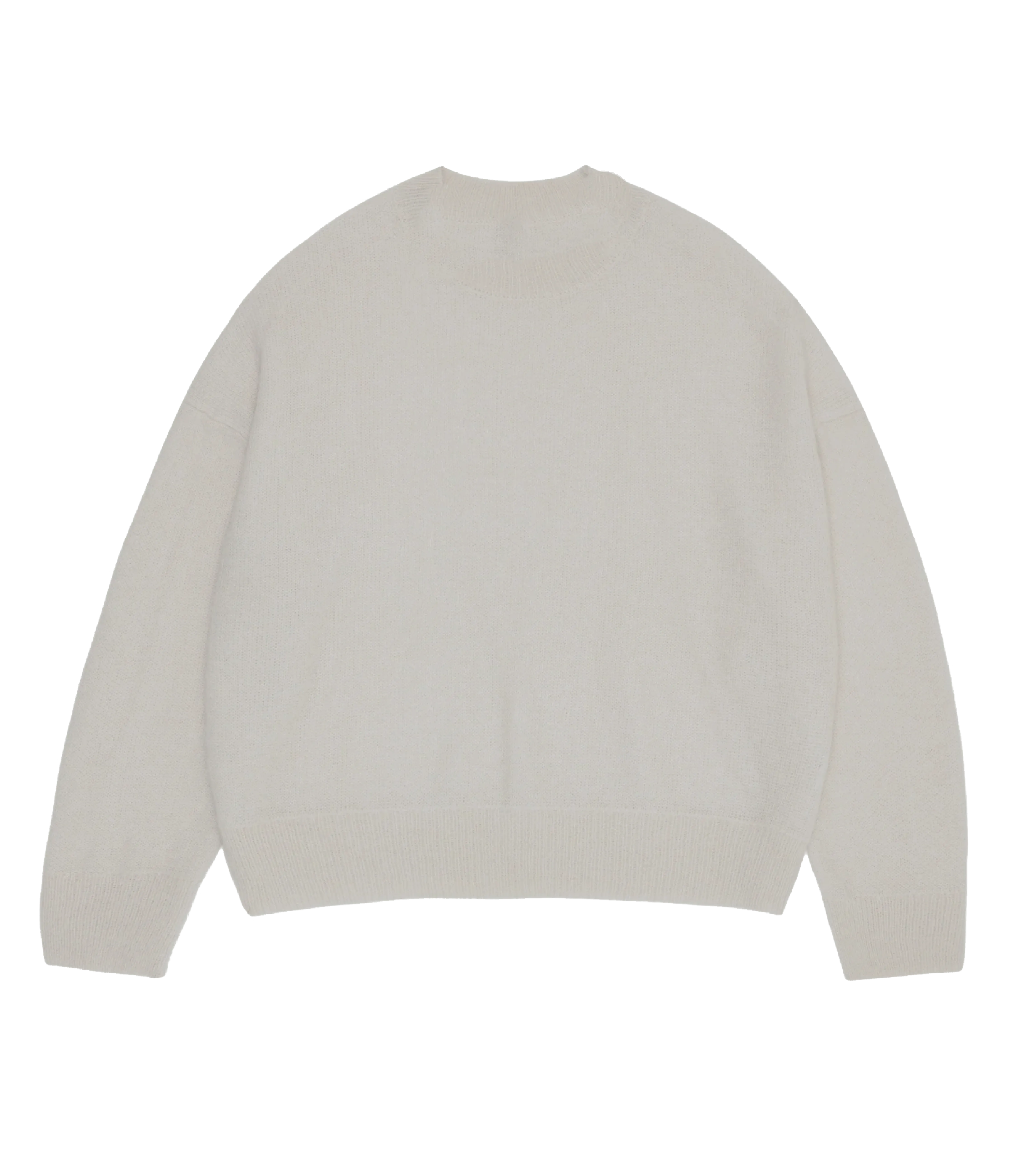 Cream Juvenile Logo Knit Sweater
