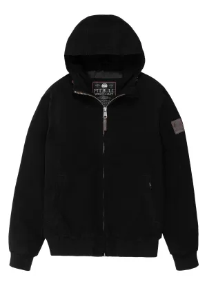 Crimson Hooded Bomber - Black