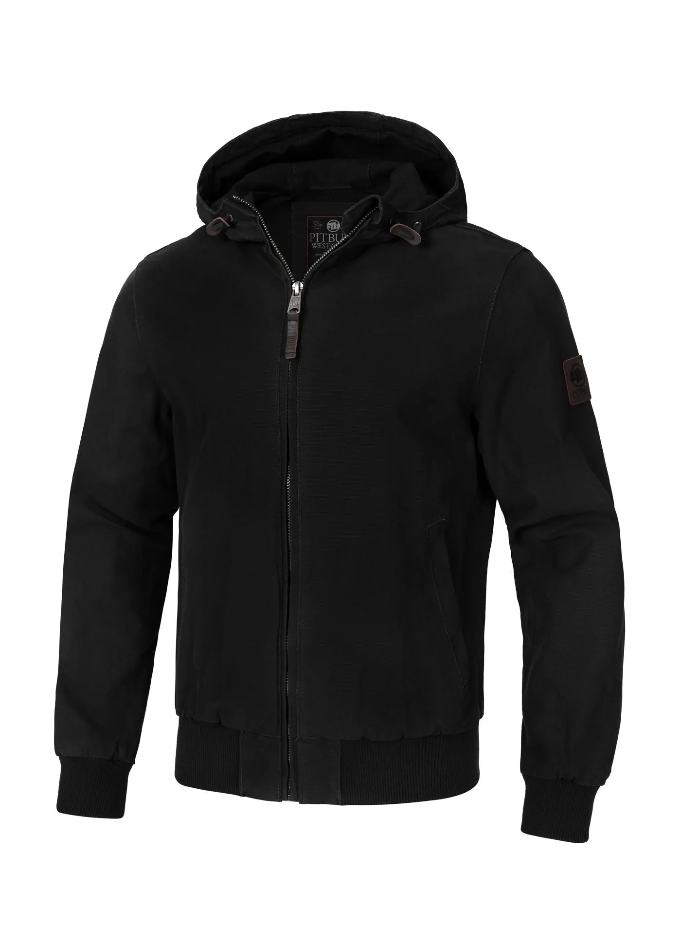 Crimson Hooded Bomber - Black