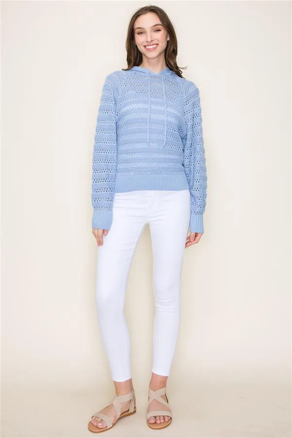 Crochet Hoodie Sweater