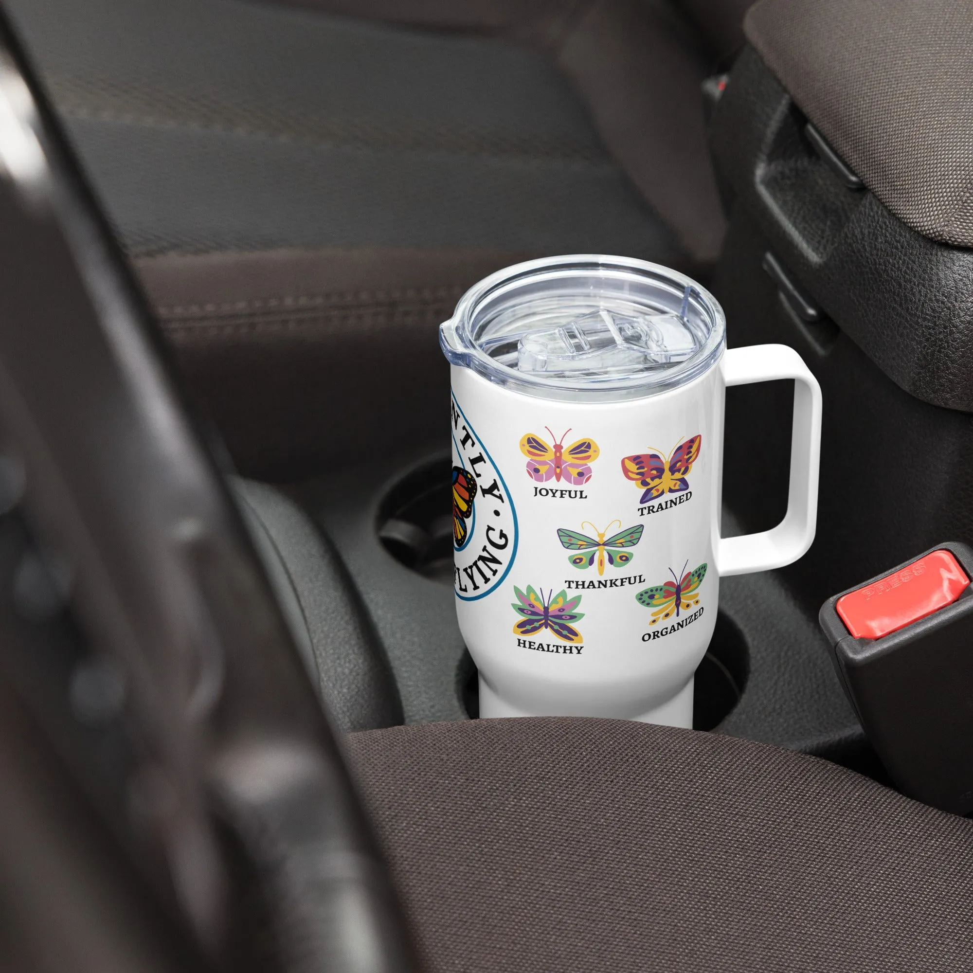 Currently Butterflying - 25oz Travel Coffee & Tea Mug