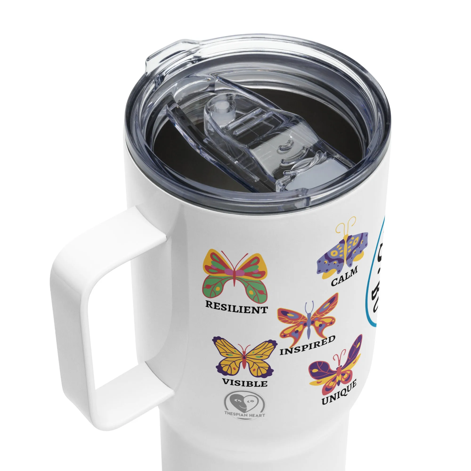 Currently Butterflying - 25oz Travel Coffee & Tea Mug
