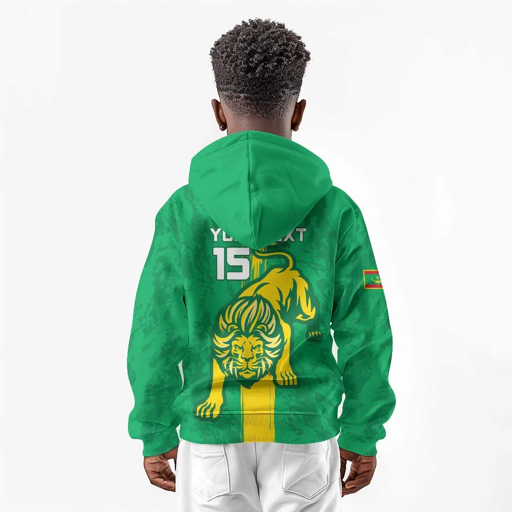 Custom Mauritania Football Kid Hoodie Go Lions of Chinguetti LT15