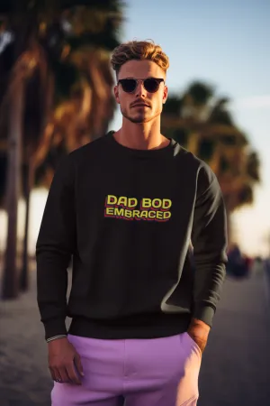 Dad Bod Embraced Dad Joke Unisex Heavy Blend™ Crewneck Sweatshirt