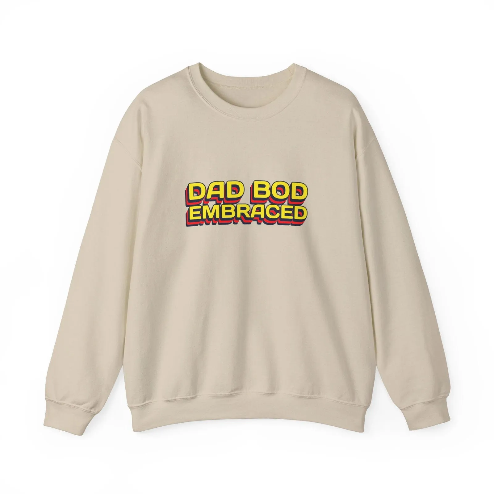 Dad Bod Embraced Dad Joke Unisex Heavy Blend™ Crewneck Sweatshirt