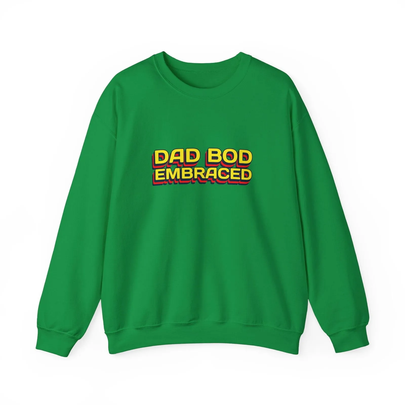Dad Bod Embraced Dad Joke Unisex Heavy Blend™ Crewneck Sweatshirt