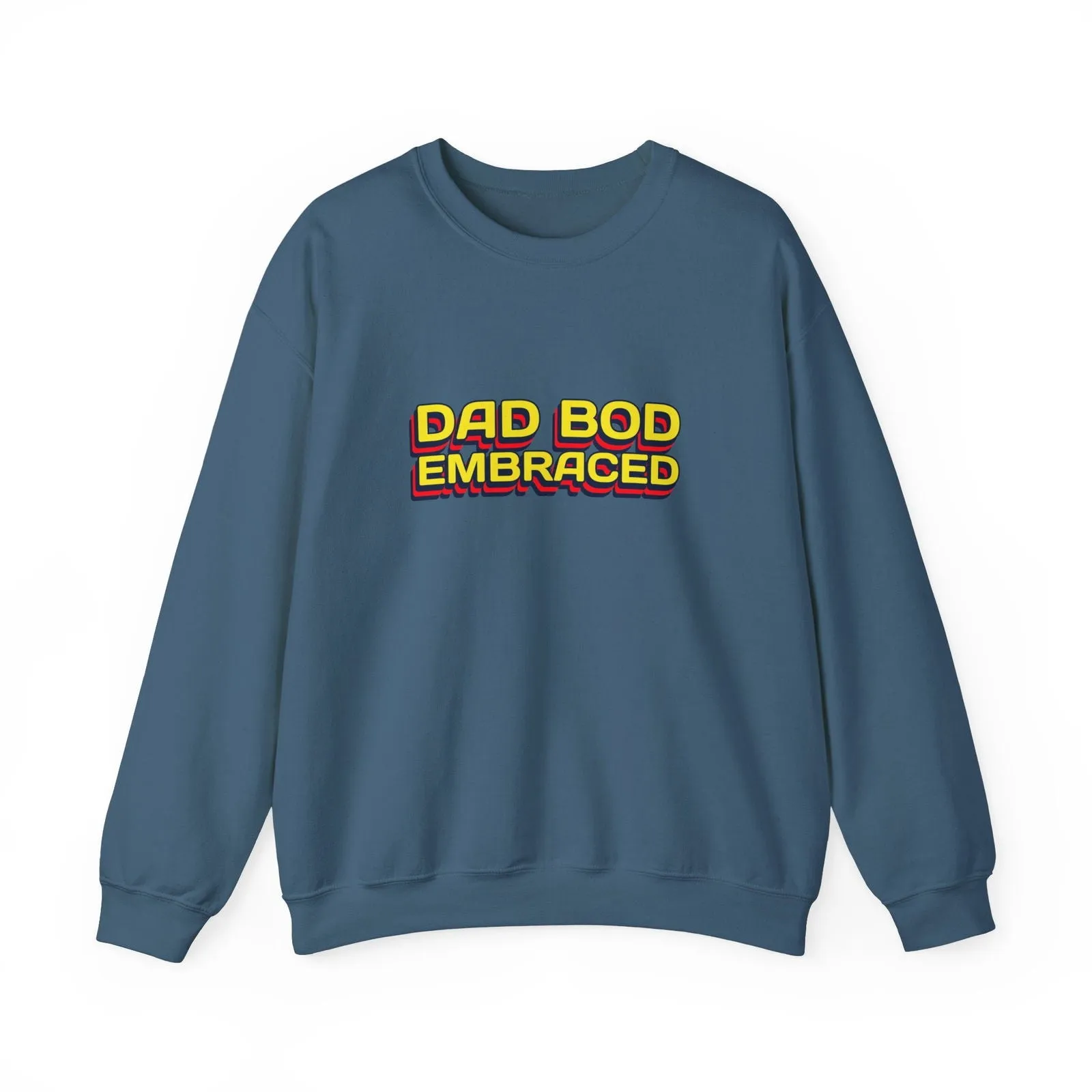 Dad Bod Embraced Dad Joke Unisex Heavy Blend™ Crewneck Sweatshirt