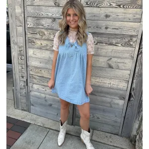 Denim And Diamonds Mini Dress