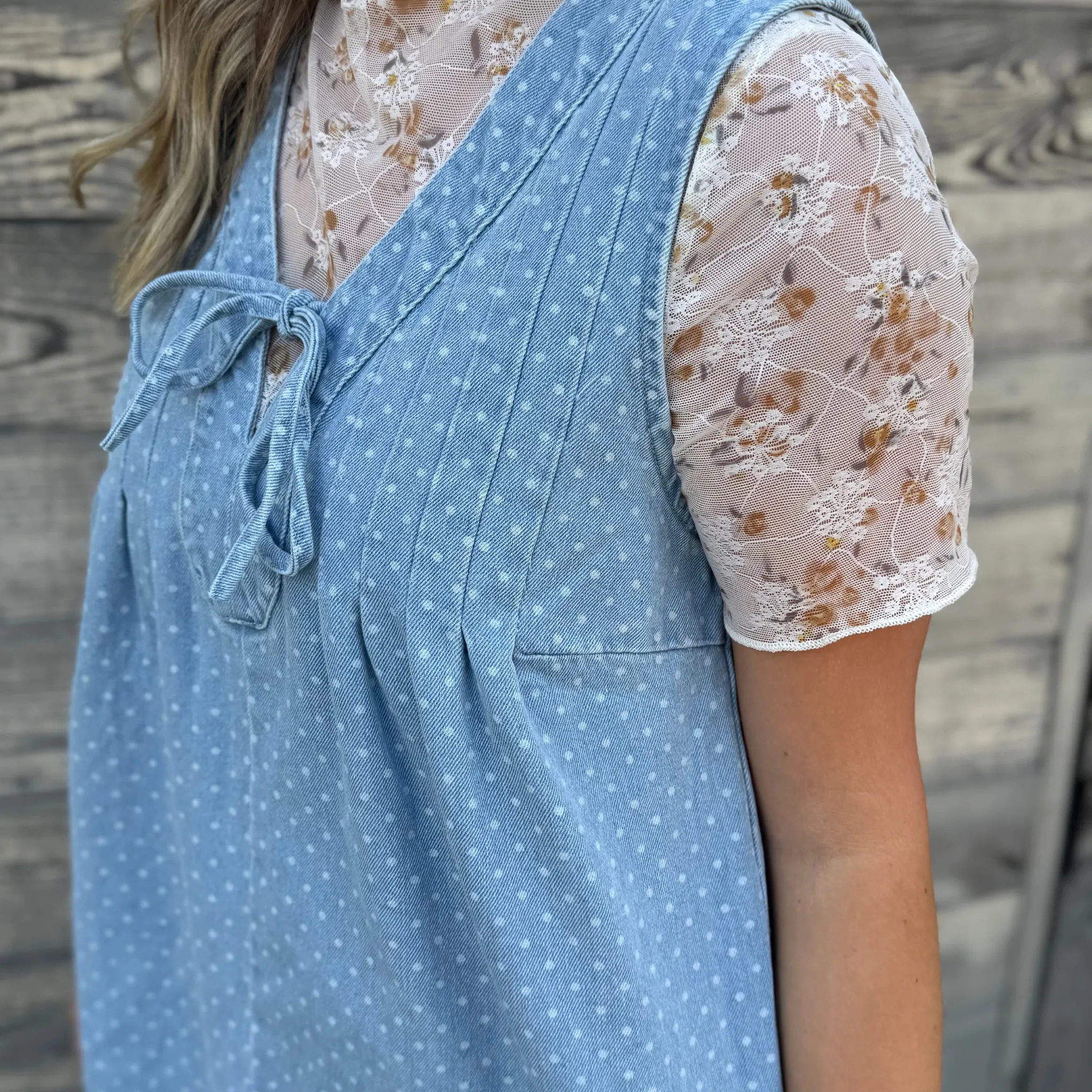 Denim And Diamonds Mini Dress