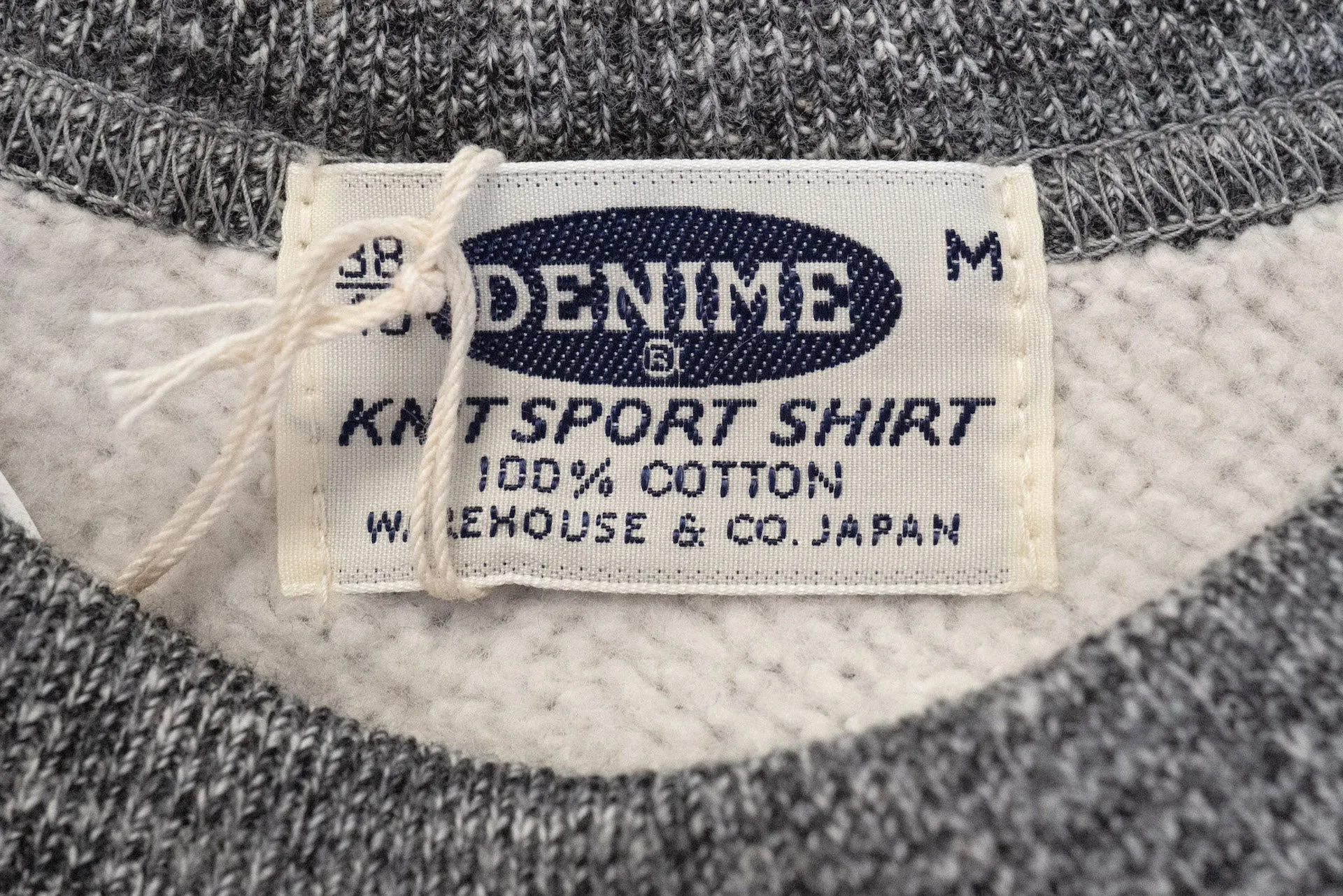 Denime X Warehouse Co Lot.260 10oz "Standard" Loopwheeled Sweatshirt (Grey)