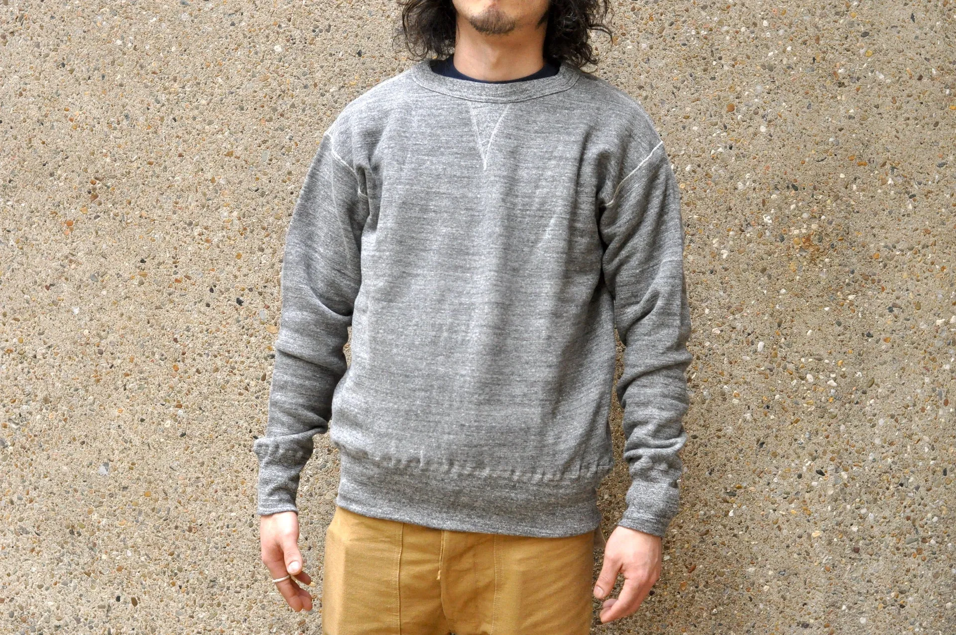 Denime X Warehouse Co Lot.260 10oz "Standard" Loopwheeled Sweatshirt (Grey)