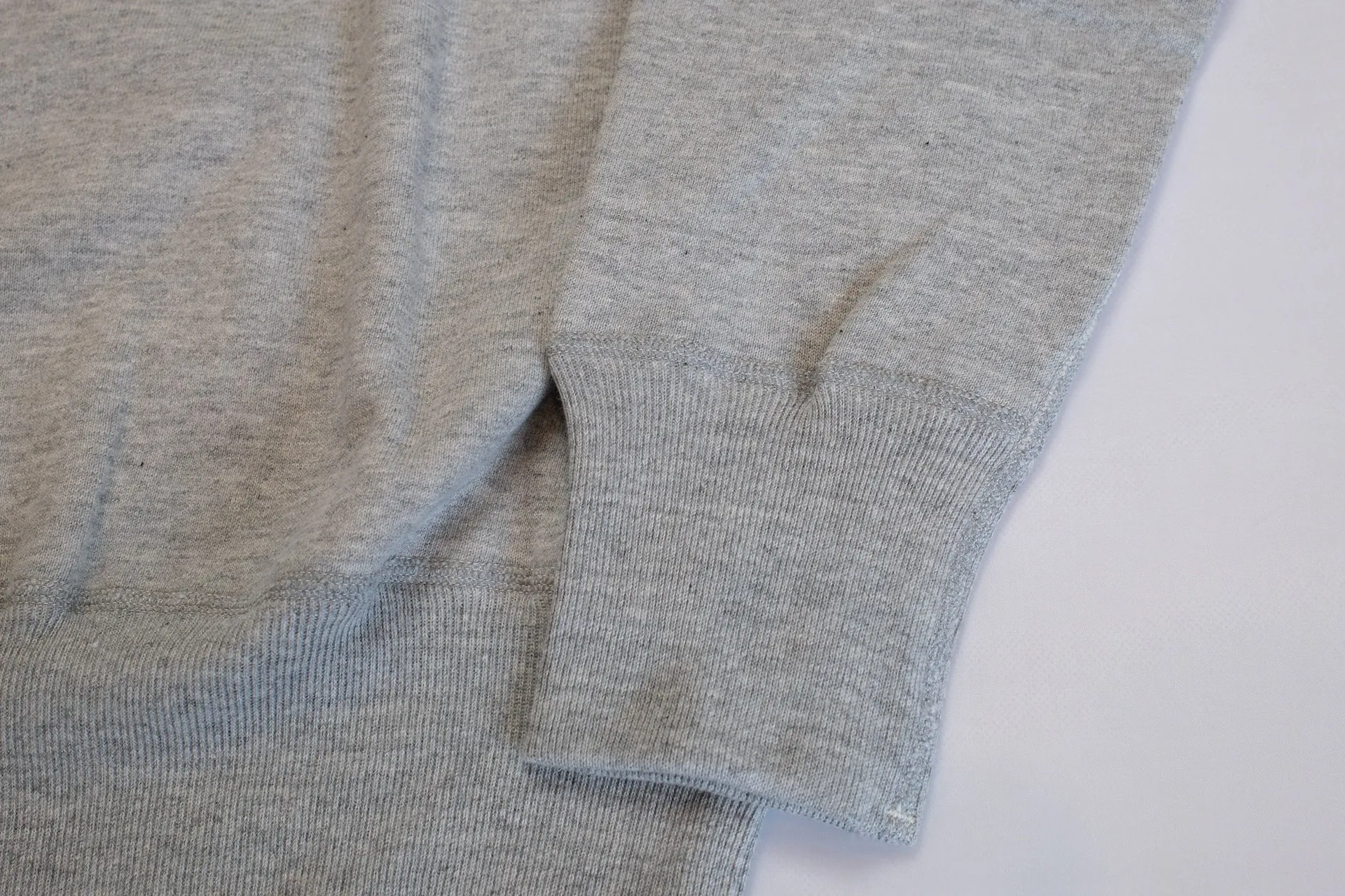 Denime X Warehouse Co. Lot.268 10oz "V-Inserted" Loopwheeled Sweatshirt (Heather Grey)