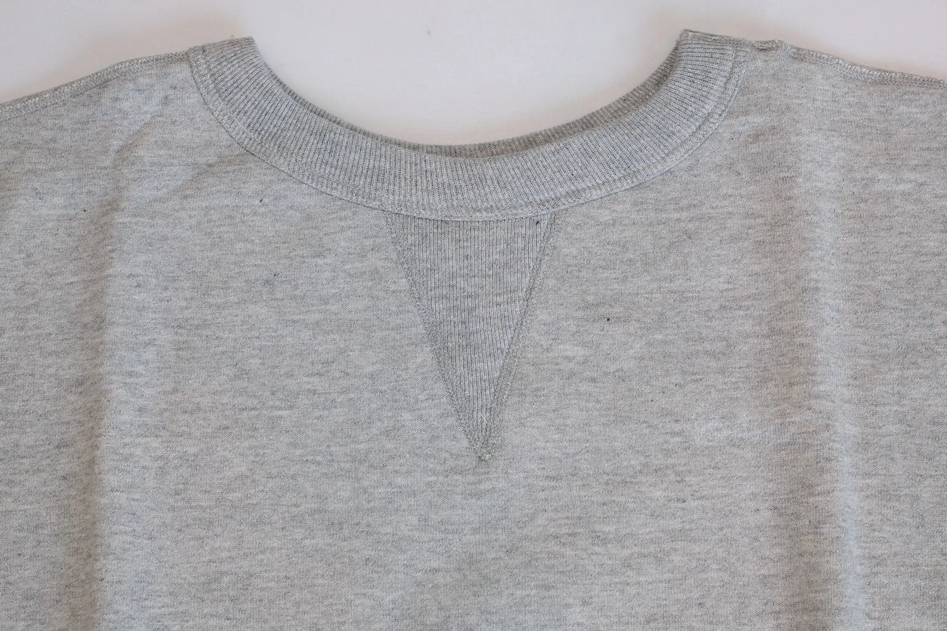 Denime X Warehouse Co. Lot.268 10oz "V-Inserted" Loopwheeled Sweatshirt (Heather Grey)