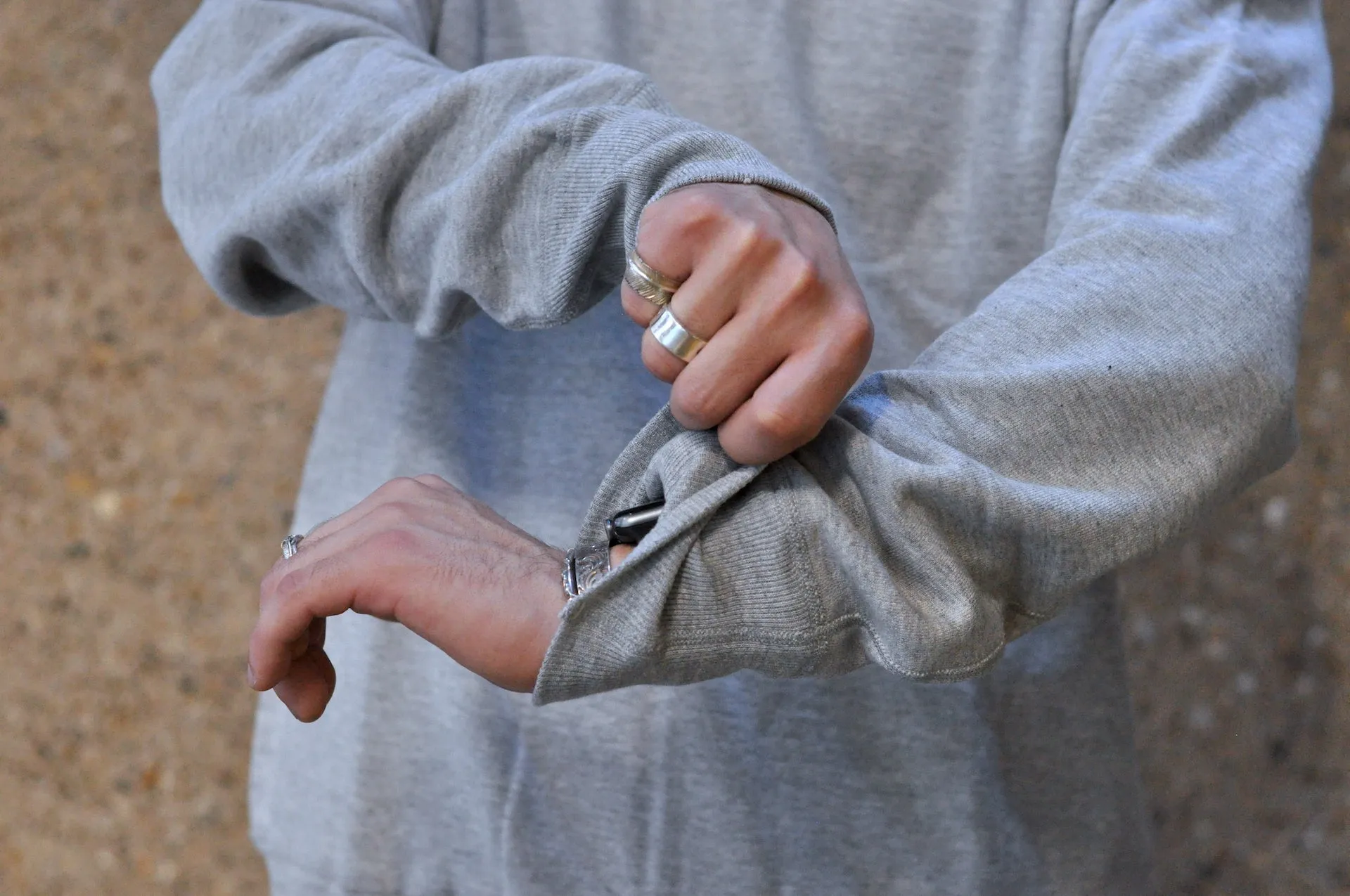 Denime X Warehouse Co. Lot.268 10oz "V-Inserted" Loopwheeled Sweatshirt (Heather Grey)