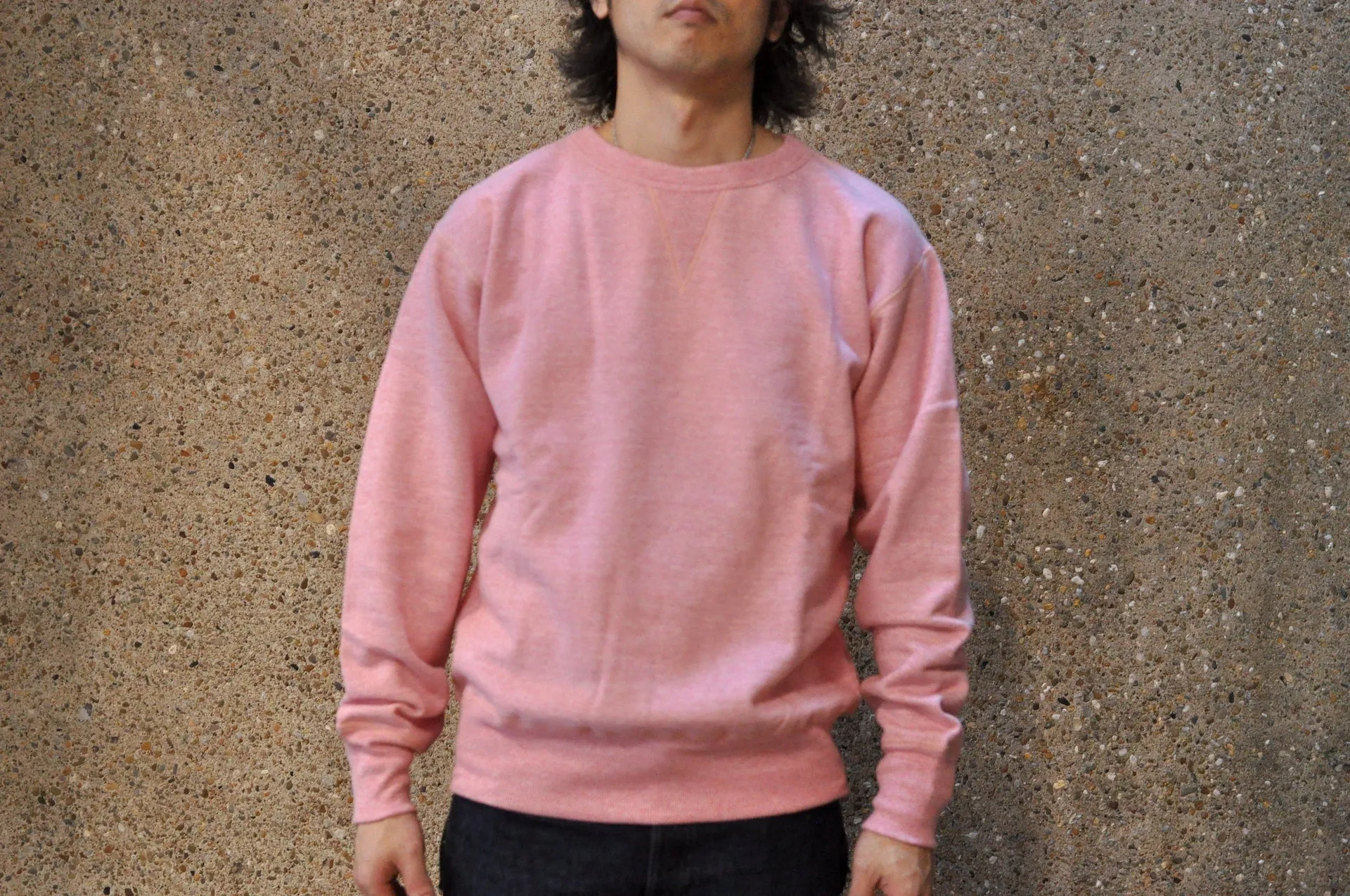 Denime X Warehouse Co. Lot.268 10oz "V-Inserted" Loopwheeled Sweatshirt (Heather Red)