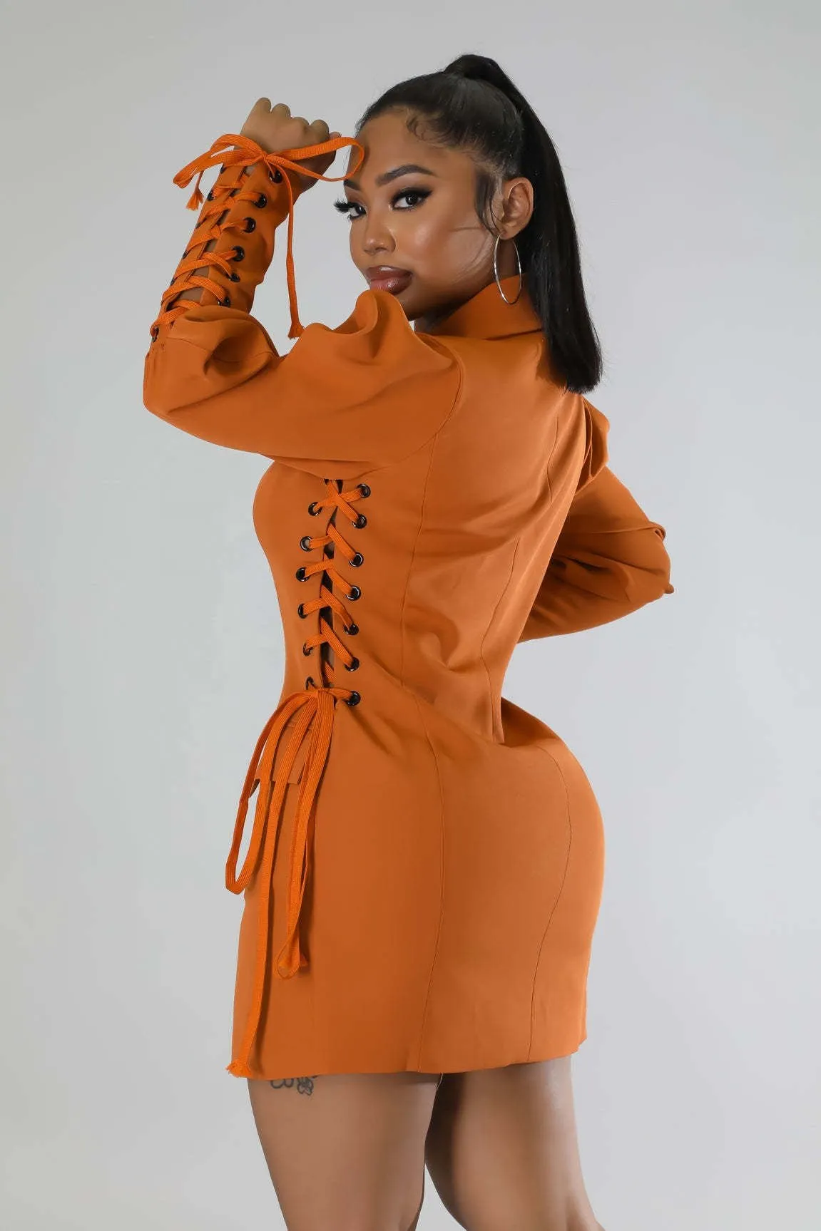 Double Breasted  Blazer Dress