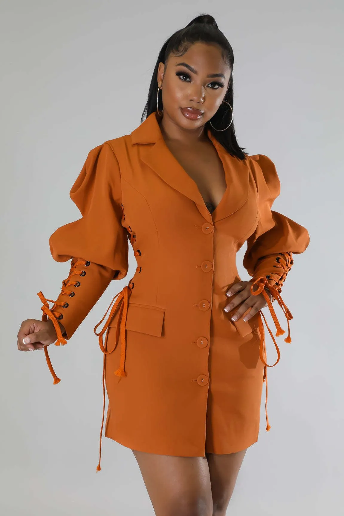 Double Breasted  Blazer Dress