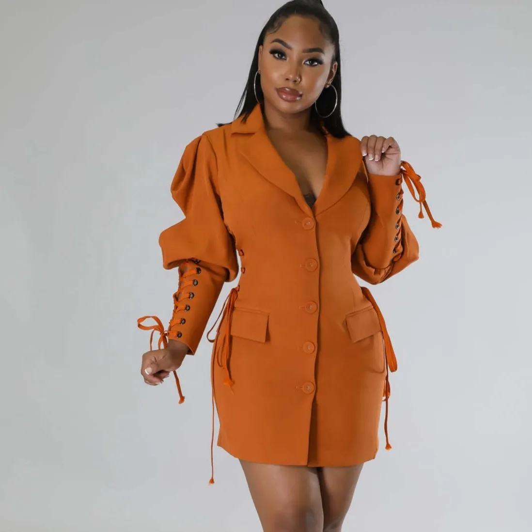 Double Breasted  Blazer Dress