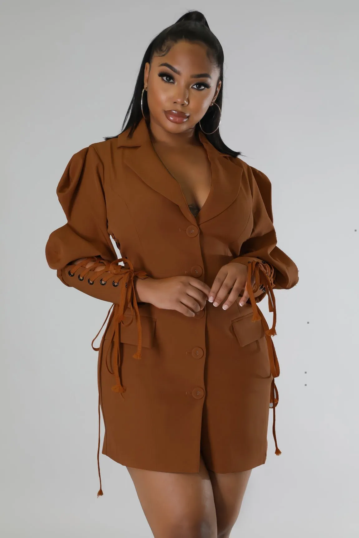 Double Breasted  Blazer Dress