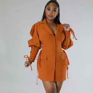Double Breasted  Blazer Dress